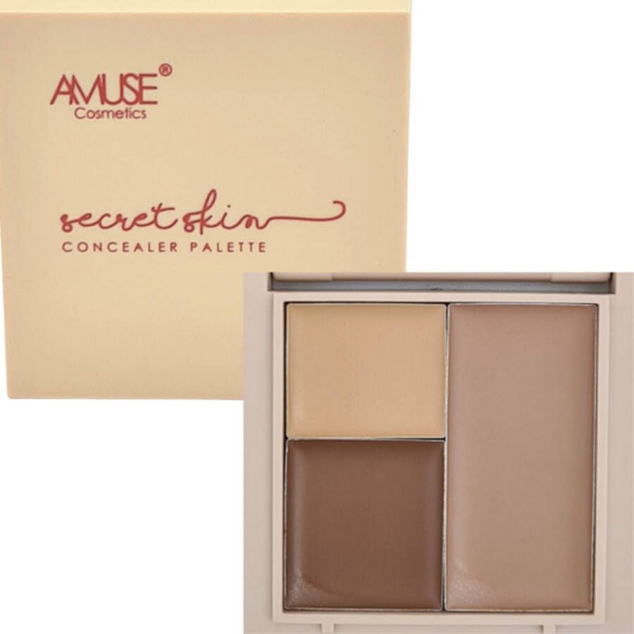 Amuse Secret Skin Concealer Palette 03 Medium|Dark Neutral Concealer 5.3 g
