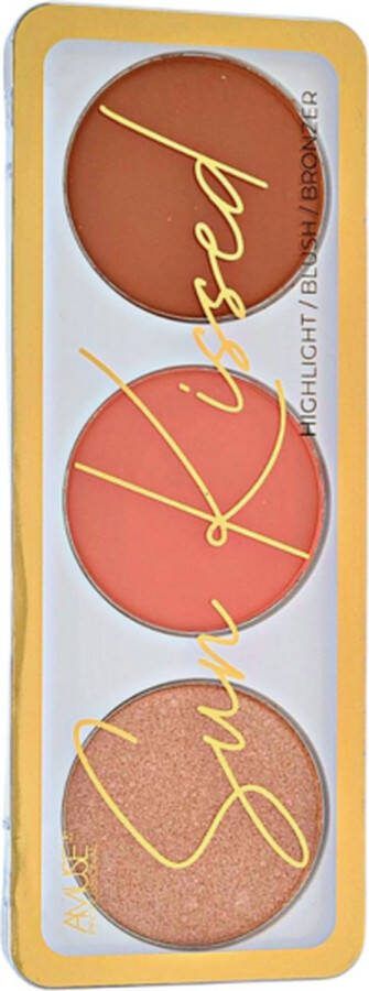 Amuse Sun Kissed Face Palette 01 Fair Gezichtspalet Bronzer Highlight & Blush 15 g