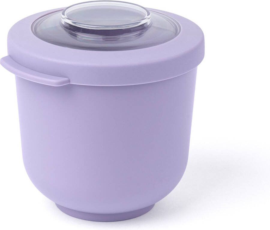 Amuse Tylla Lavender Life Bowl Lunchbox Perfect Afsluitbare Verhouddoos Voor onderweg Vaatwas magnetron en diepvriesbestendig Paars 500 ml
