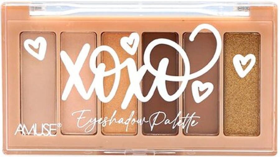 Amuse Xoxo Eyeshadow MINI Palette Bashful 01 Oogschaduw 6 g