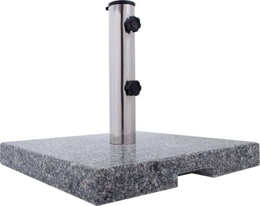 Anaterra Vierkante Parasolvoet Graniet ca. 20 kg ca. 40 cm b x 40 cm l x 5 cm dik
