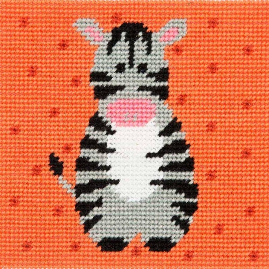 Anchor borduurpakket 1st kit Deborah de zebra 3690000-10035 voorbedrukt