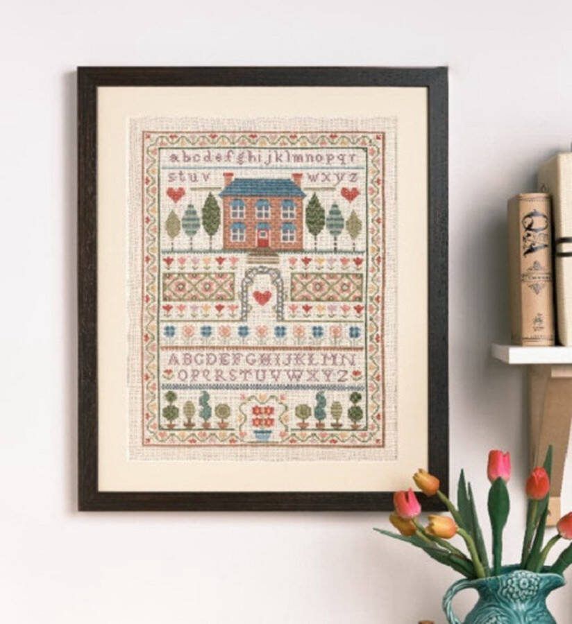 Anchor Borduurpakket Heritage Sampler merklap met linnen garen ALXE006
