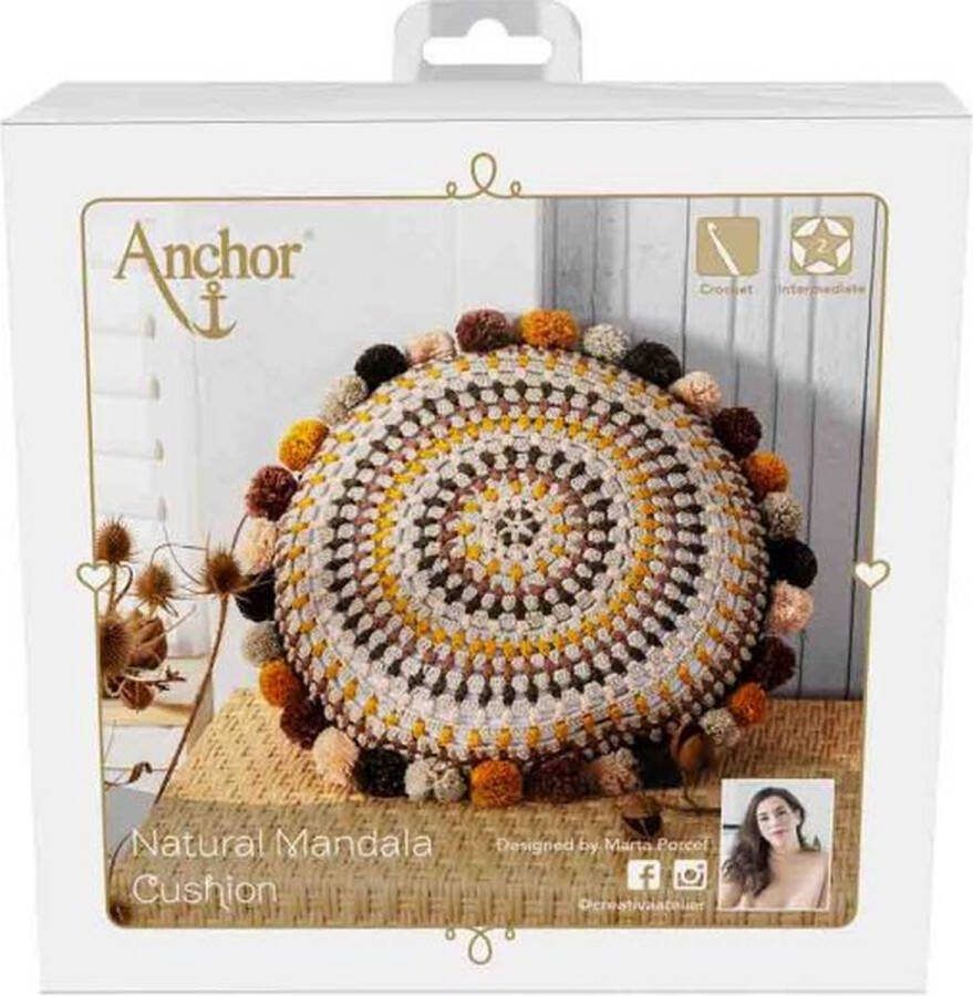 Anchor HAAKPAKKET MANDALA KUSSEN NATUREL