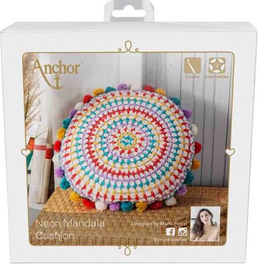 Anchor HAAKPAKKET MANDALA KUSSEN NEON