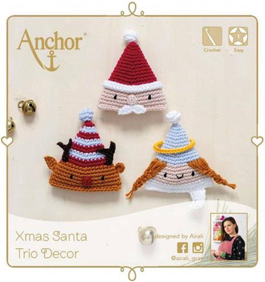 Anchor Kerstmis haakpakket DIY Xmas Elf Compleet haakpakket kerst Rood