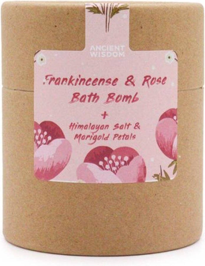 Ancient Wisdom Frankincense & Rozen Himalaya-zout Botanicals Bruisbal Gift Set