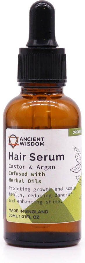 Ancient Wisdom Haar serum Kruiden Haarolie Haarverzorging Organic Hair Serum Herbal 30ml