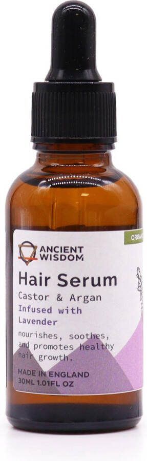 Ancient Wisdom Haar serum Lavendel Haarolie Haarverzorging Organic Hair Serum Lavendel 30ml