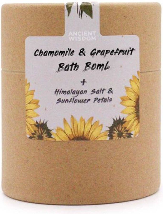 Ancient Wisdom Kamille & Grapefruit Himalaya-zout Botanicals Bruisbal Gift Set