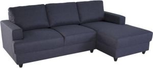 Cstore Paul Hoekbank 4 Zits Rechts Blauwe Stof Modern L 215 Xp 140 Cm
