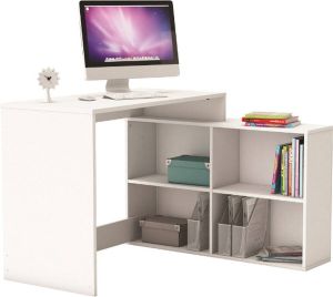 Leen Bakker Demeyere hoekbureau Corner wit 100 7x111 9x76 7 cm