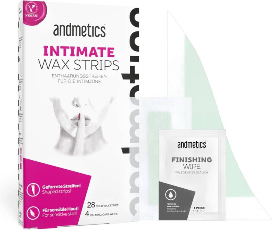 Andmetics Intimate Wax Strips Intieme wasstrips