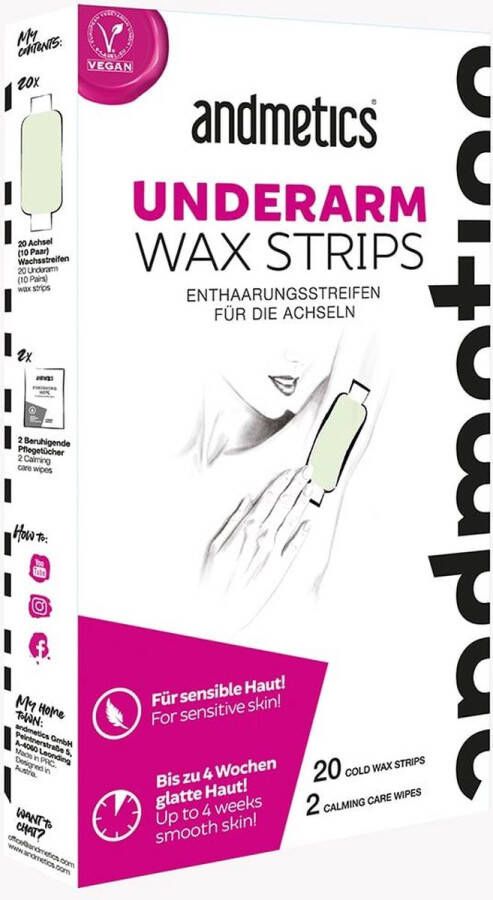 Andmetics Underarm Wax Strips Onderarm