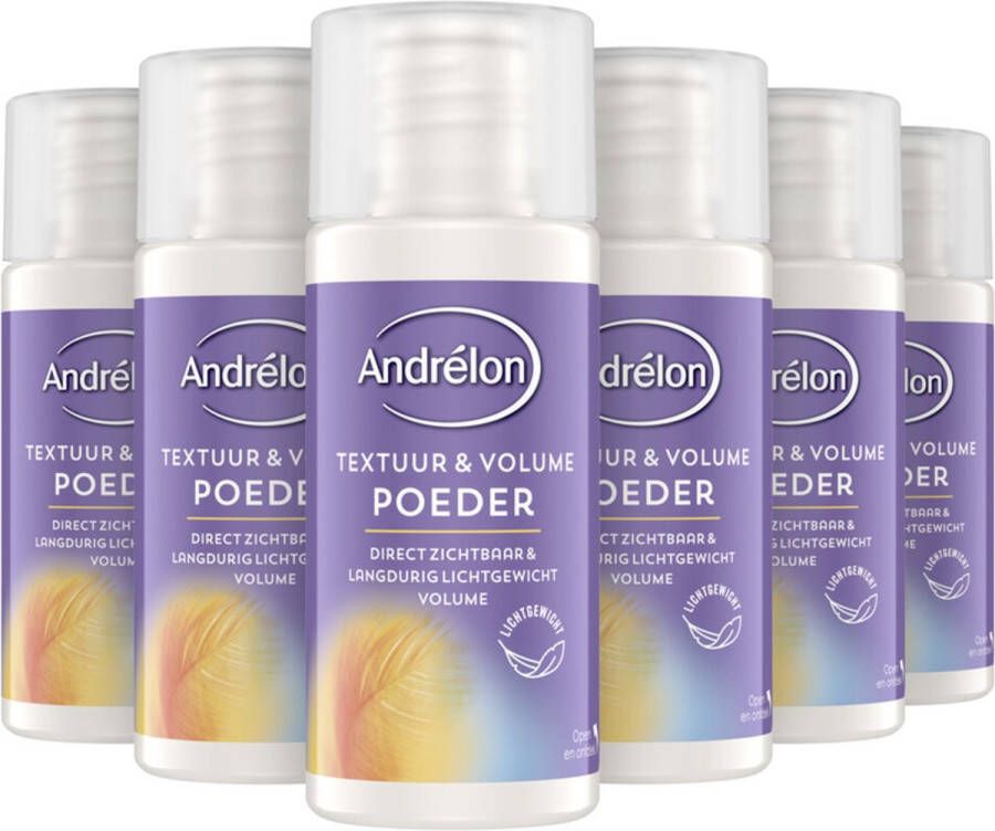 Andrélon 6x Andrelon Haarpoeder Extra Volume 7 gr