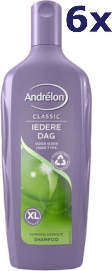 Andrélon 6x Andrelon Shampoo Iedere Dag XL-formaat 450 ml