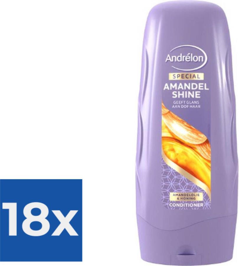 Andrélon Amandel Shine Conditioner Voordeelverpakking 18 stuks