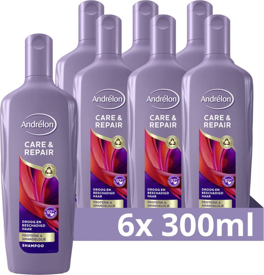 Andrélon Special Intense Care & Repair shampoo 6 x 300 ml voordeelverpakking