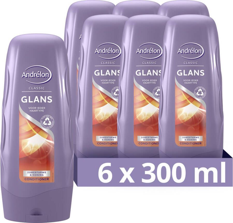 Andrélon Classic Glans Conditioner 6 x 300 ml Voordeelverpakking