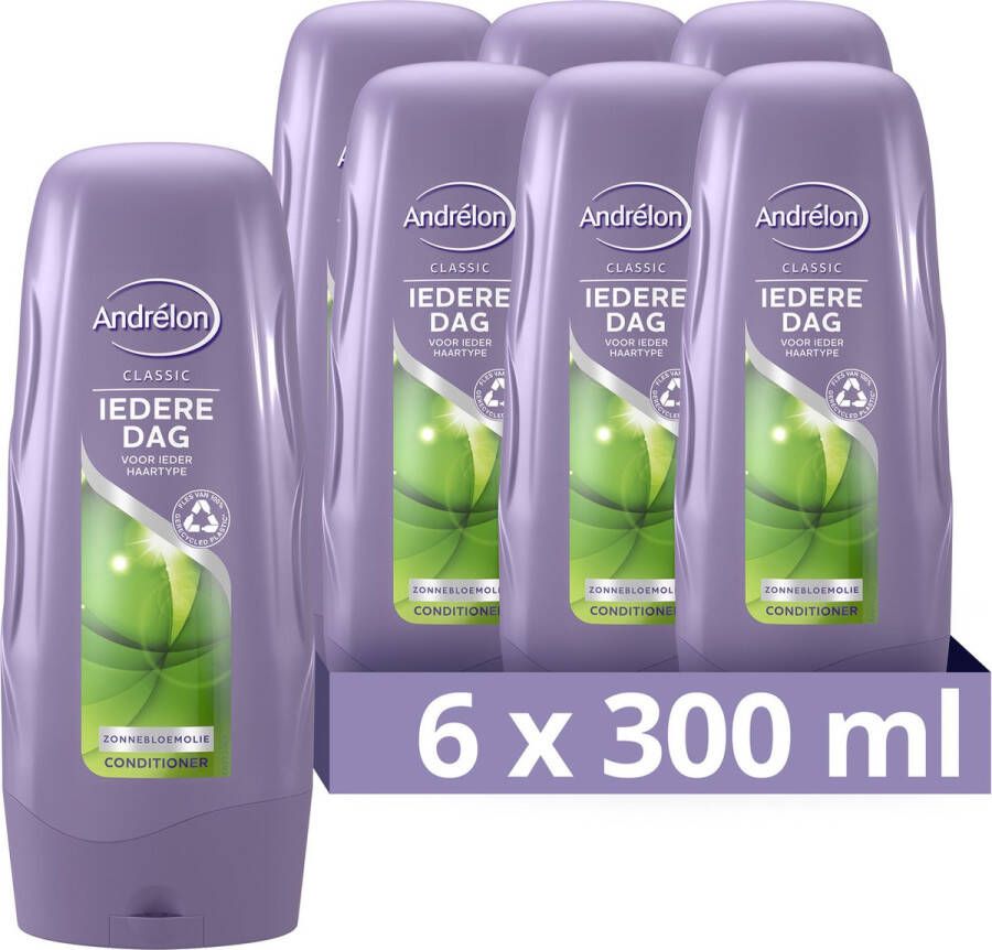 Andrélon Classic Iedere Dag conditioner 6 x 300 ml voordeelverpakking