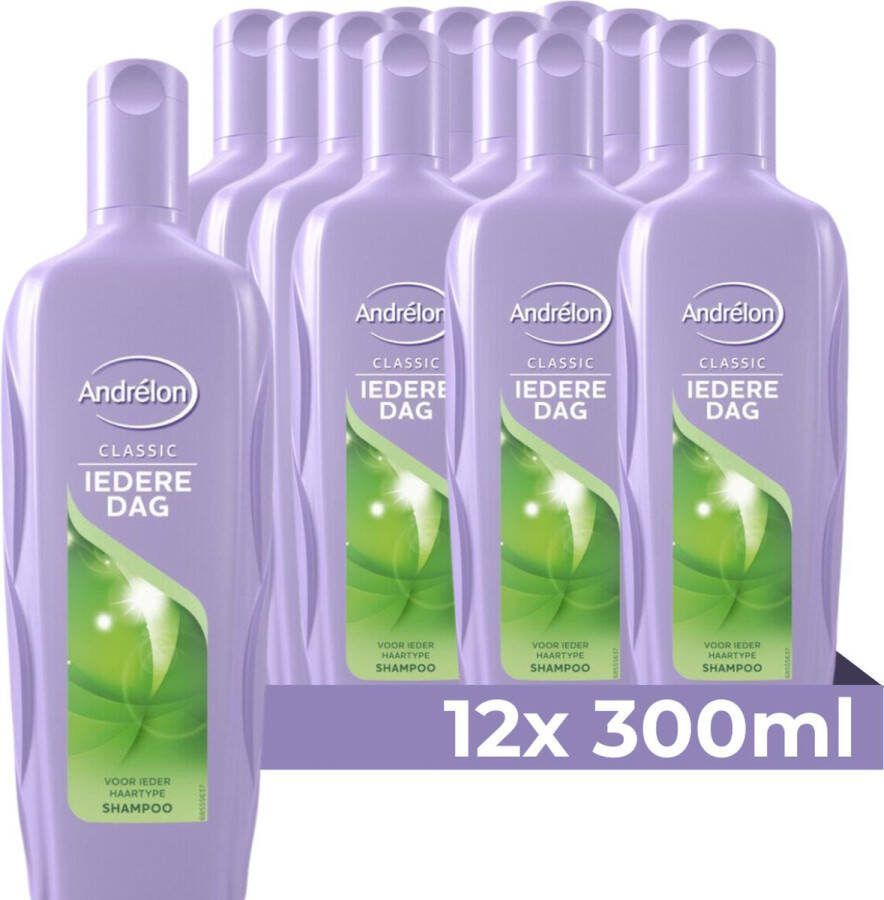 Andrélon Classic Iedere Dag Shampoo 12 x 300 ml Voordeelverpakking