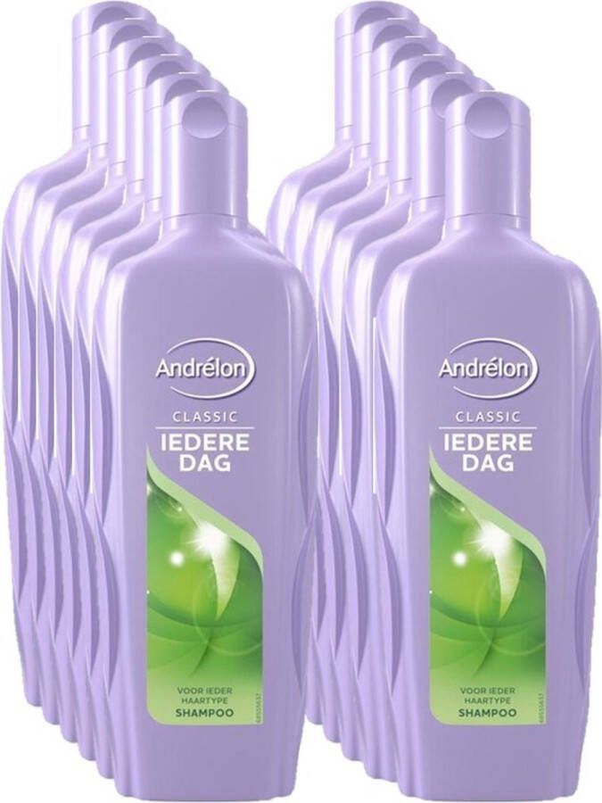 Andrélon Classic Iedere Dag Shampoo 300 ml Voordeelverpakking 6 stuks