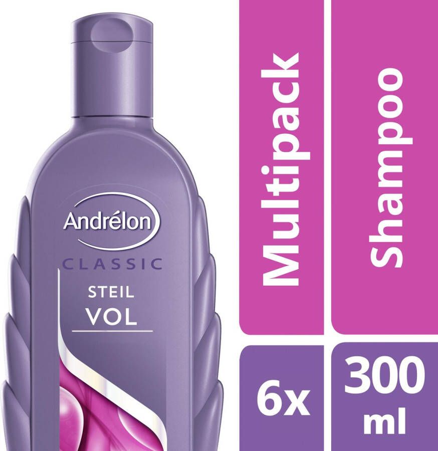 Andrélon Classic Steilvol Shampoo 6 x 300 ml Voordeelverpakking