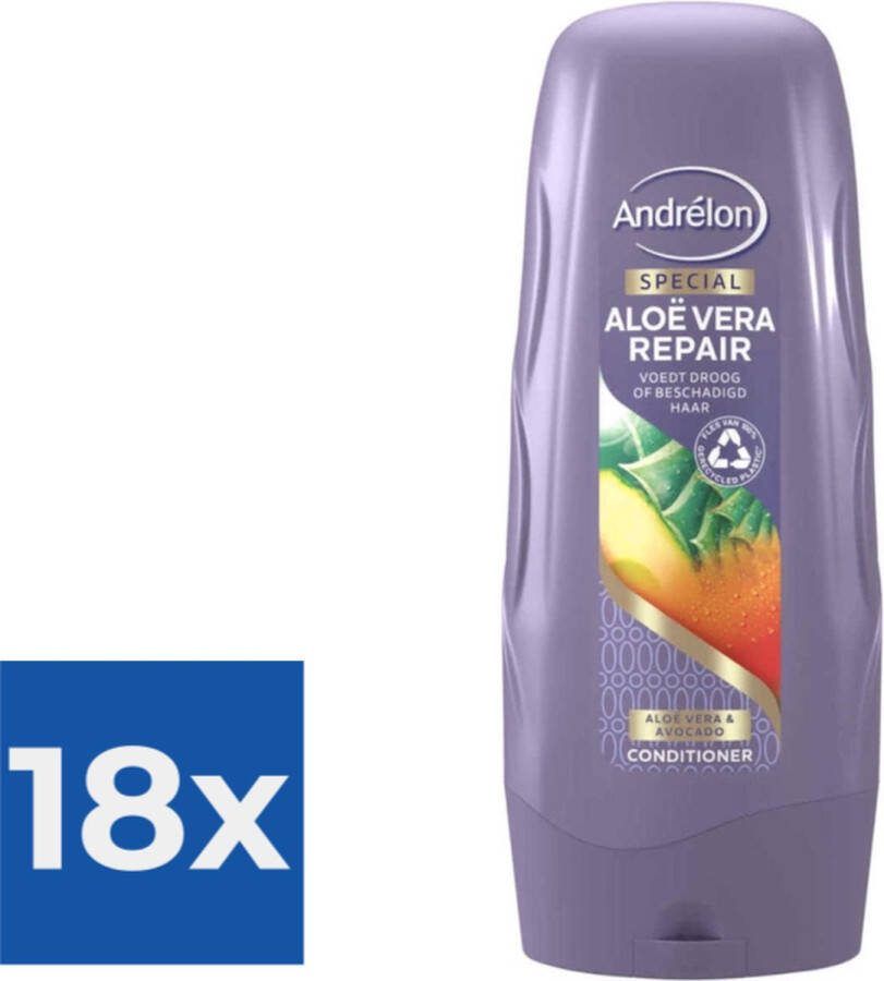 Andrélon Conditioner Aloe Vera Repair 300 ml Voordeelverpakking 18 stuks