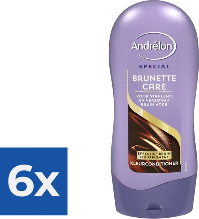 Andrélon Conditioner Brunette Care 300 ml Voordeelverpakking 6 stuks