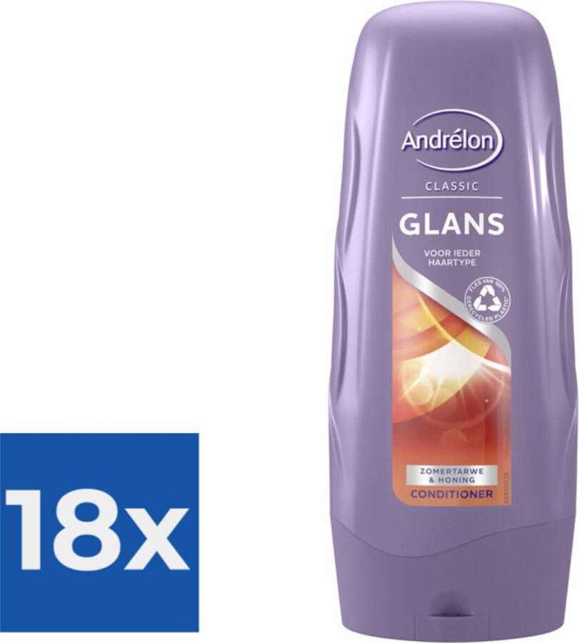 Andrélon Andrelon Conditioner Glans 300 ml Voordeelverpakking 18 stuks