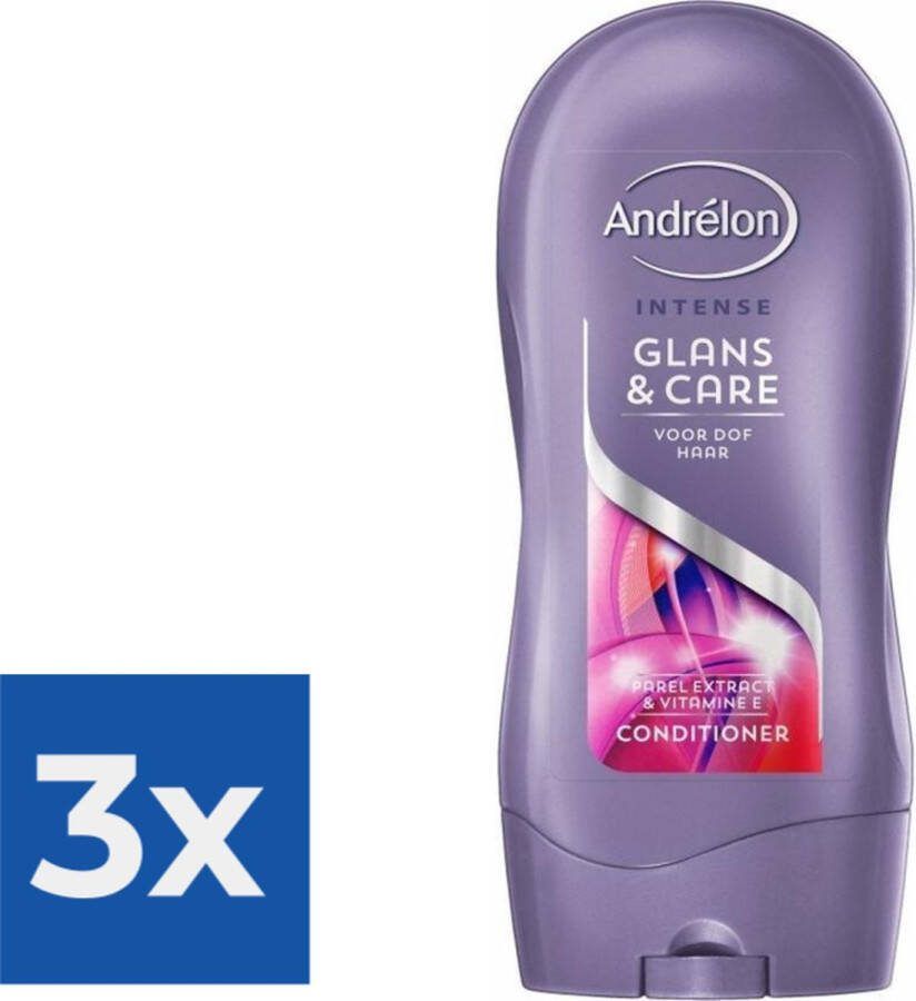 Andrélon Conditioner Glans & Care 300 ml Voordeelverpakking 3 stuks