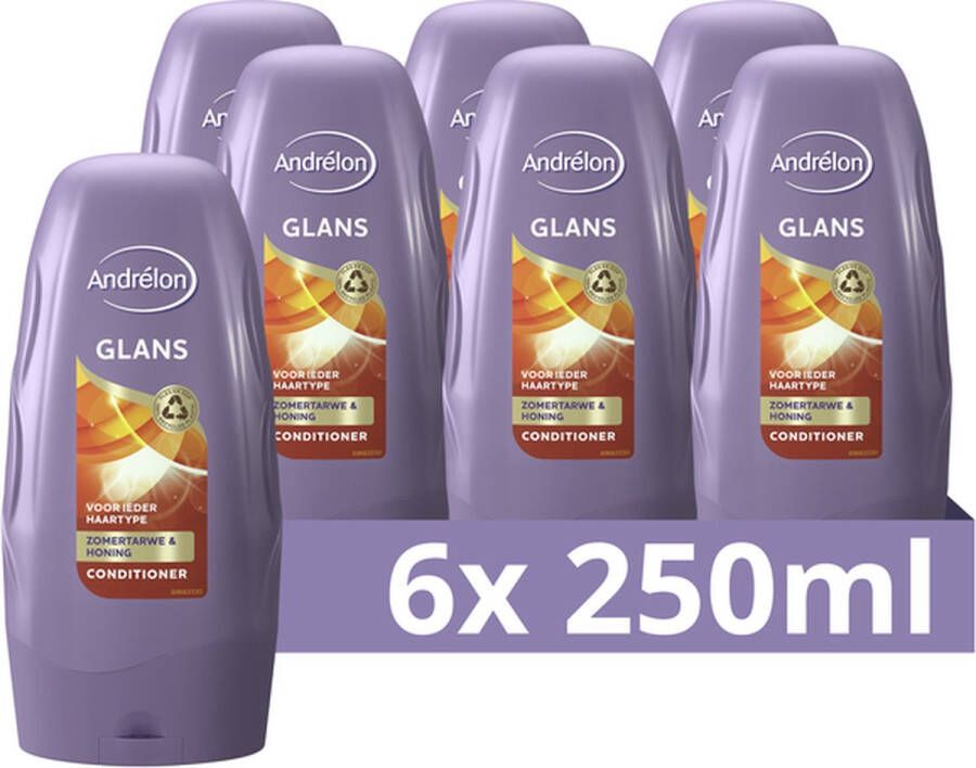 Andrélon Classic Glans Zomer Tarwe Conditioner 6 x 250 ml Voordeelverpakking