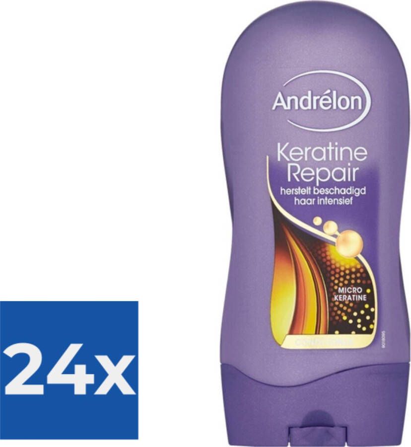 Andrélon Conditioner Keratine Repair 300 ml Voordeelverpakking 24 stuks