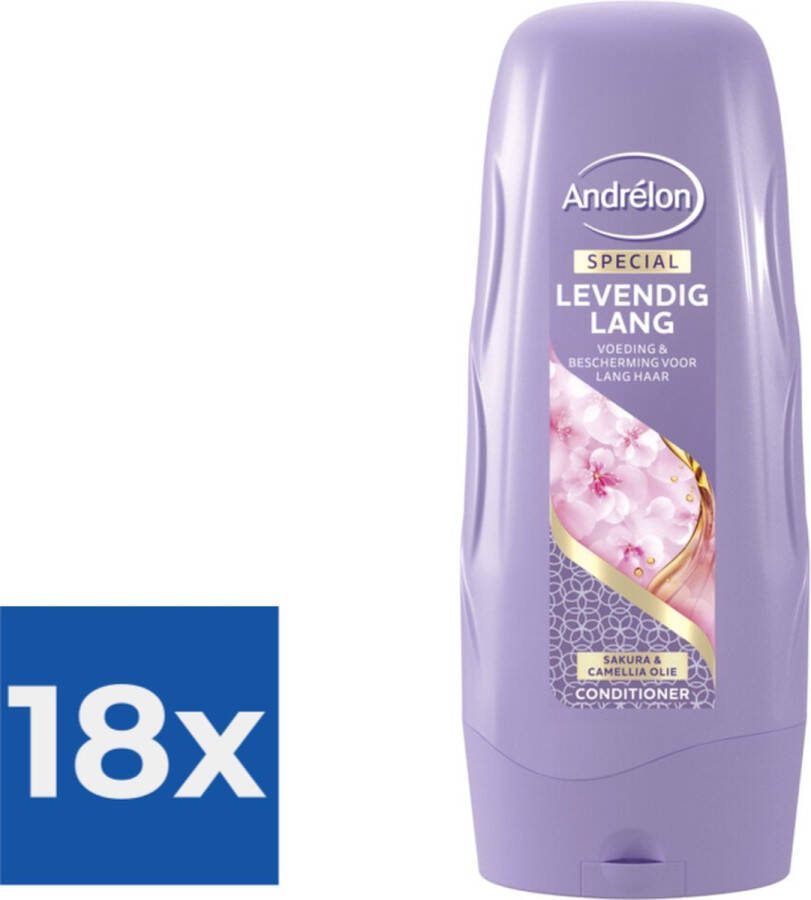 Andrélon Andrelon Conditioner Levendig Lang 300 ml Voordeelverpakking 18 stuks
