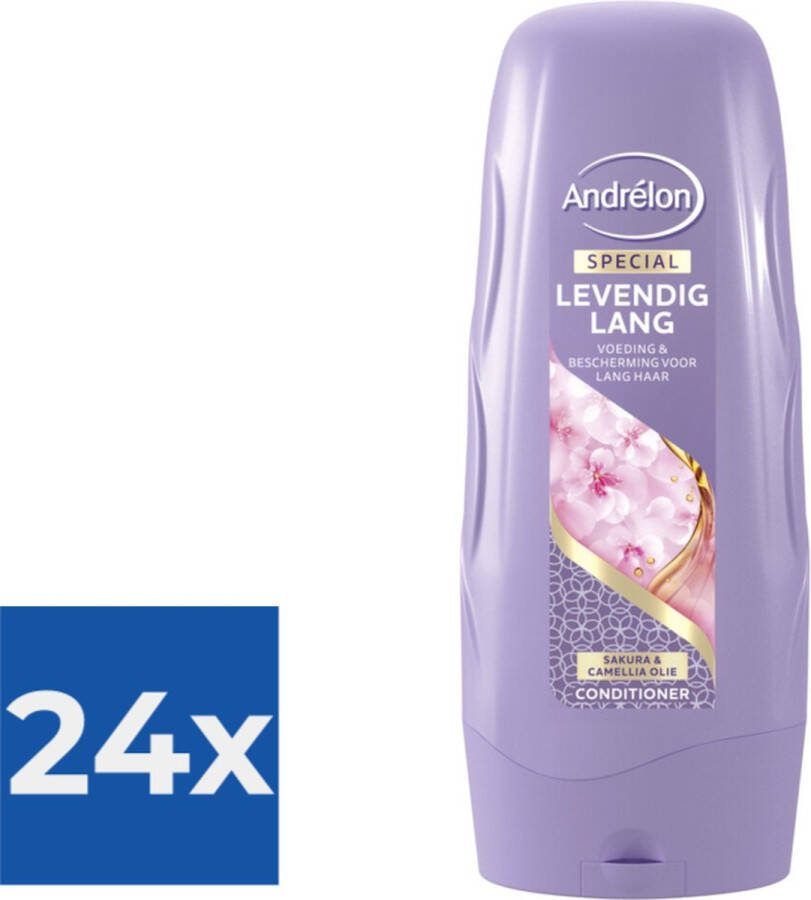 Andrélon Andrelon Conditioner Levendig Lang 300 ml Voordeelverpakking 24 stuks