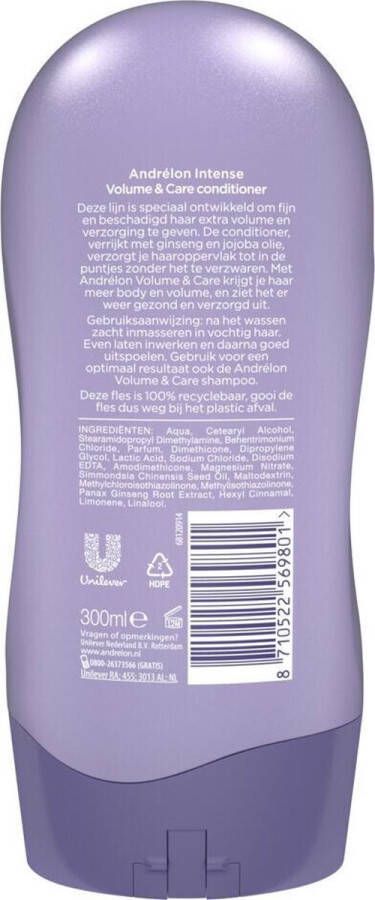 Andrélon Andrelon Conditioner Volume & Care 300 ml