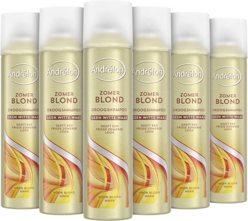 Andrélon Special Droogshampoo Zomer Blond voor een zonnige nonchalante look tussen wasbeurten door 6 x 245 ml
