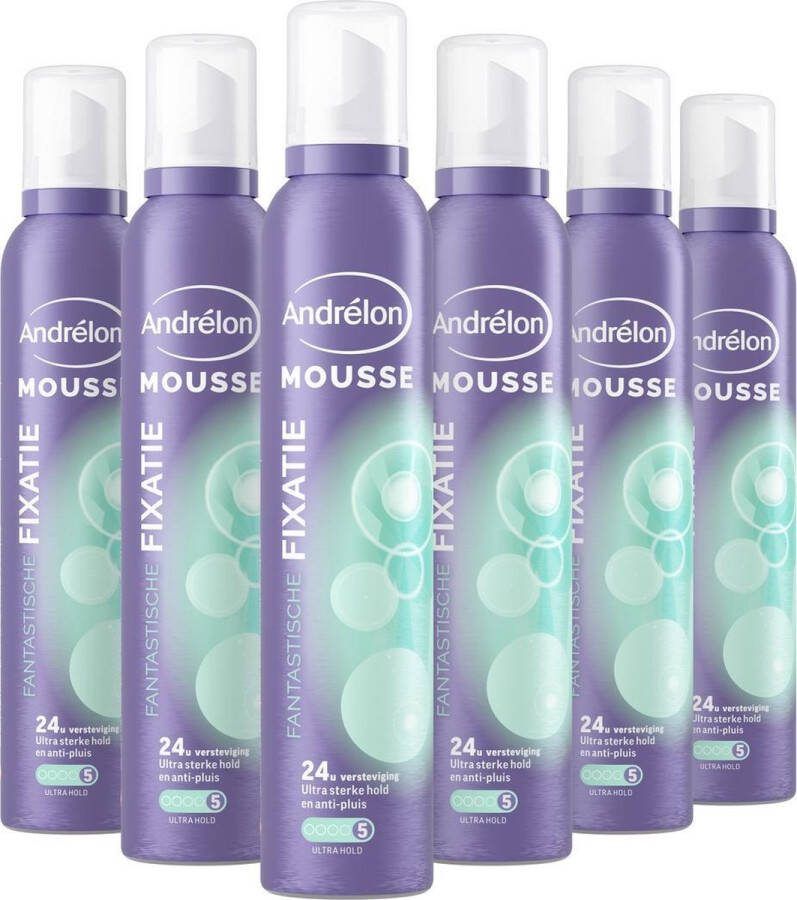 Andrélon Fantastische Fix Haarmousse 6 x 200 ml Voordeelverpakking