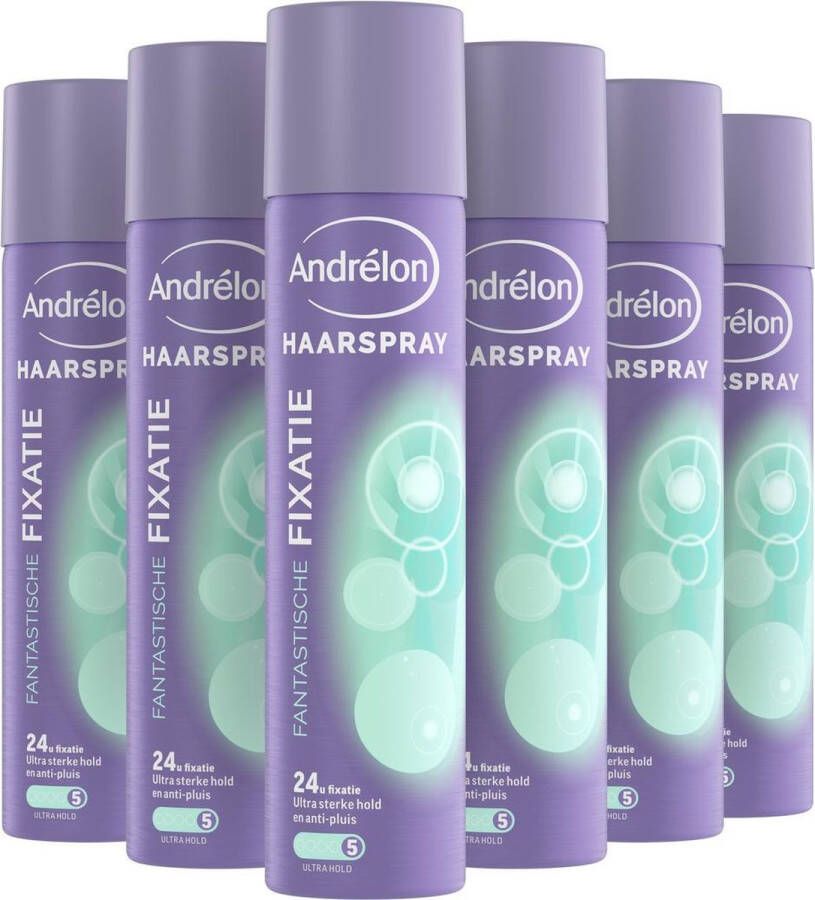Andrélon Andrelon Styling Haarspray Fantastische Fixatie maakt je haar niet plakkerig of hard 6 x 250 ml