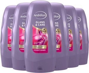 Andrélon Glans & Care conditioner 6 x 250 ml voordeelverpakking