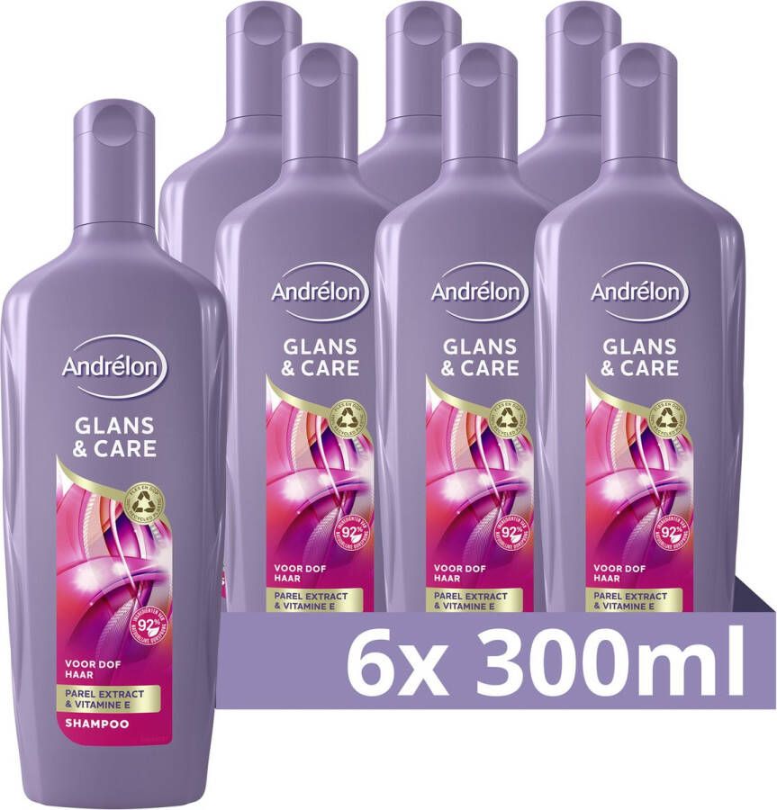 Andrélon Intense Glans & Care Shampoo 6 x 300 ml Voordeelverpakking