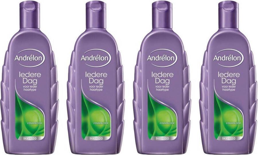 Andrélon Andrelon Iedere Dag Shampoo Zonnebloem Voordeelbox 4 x 300 ml