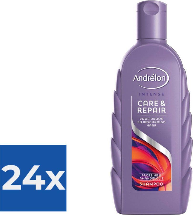 Andrélon Intense Shampoo Care & Repair 300 ml Voordeelverpakking 24 stuks