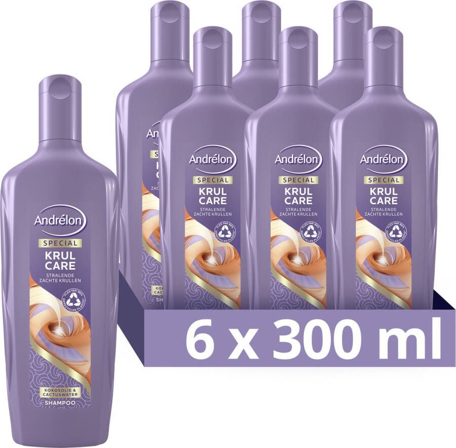 Andrélon Special Krul Care shampoo 6 x 300 ml voordeelverpakking