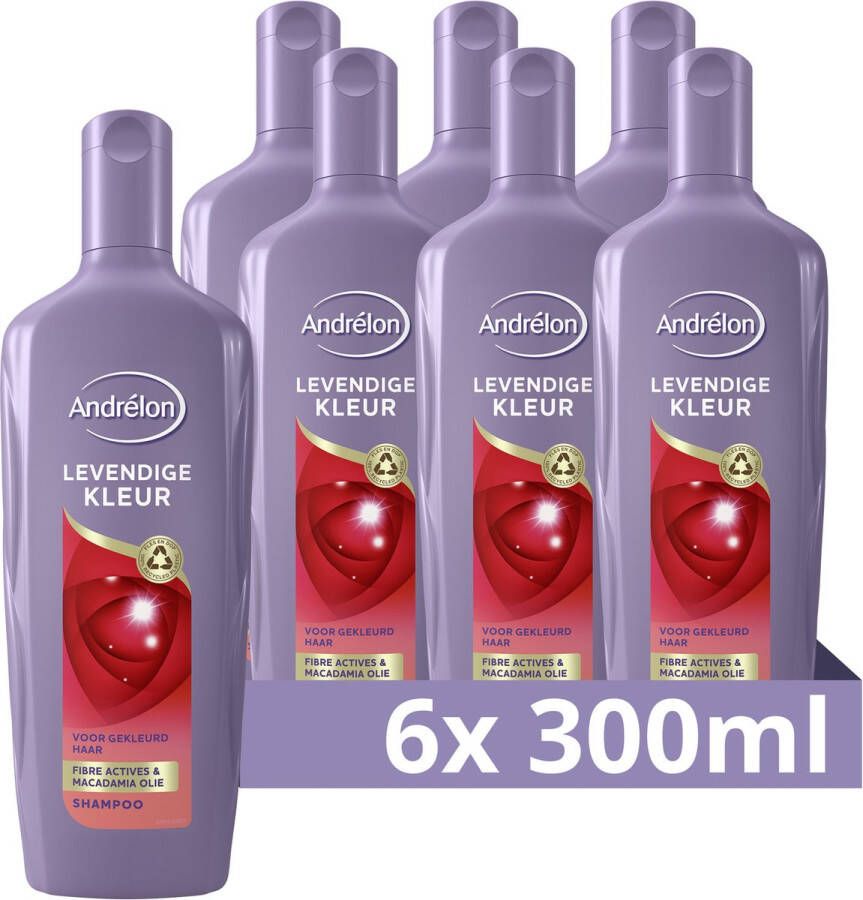 Andrélon Classic Levendige Kleur Shampoo 6 x 300ml Voordeelverpakking