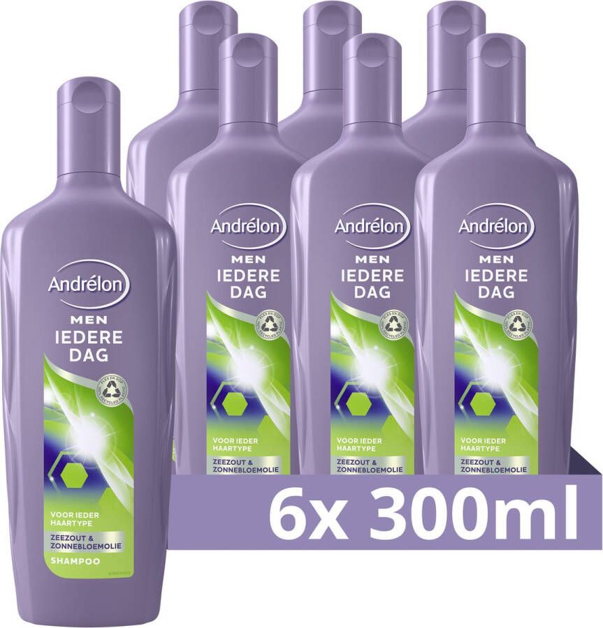 Andrélon Classic For Men Iedere Dag Shampoo 6 x 300 ml Voordeelverpakking