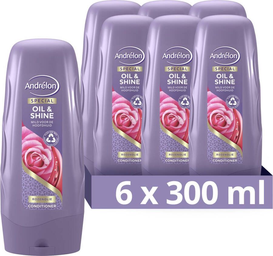 Andrélon Special Oil & Shine conditioner 6 x 300 ml voordeelverpakking