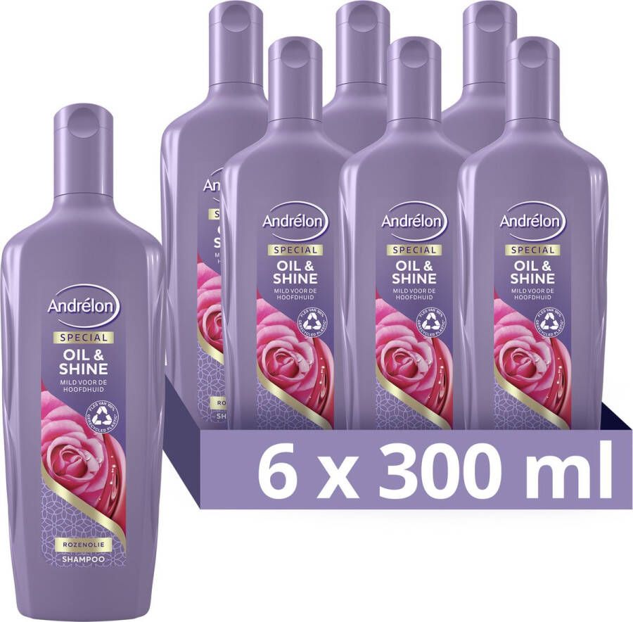 Andrélon Special Oil & Shine shampoo 6 x 300 ml voordeelverpakking