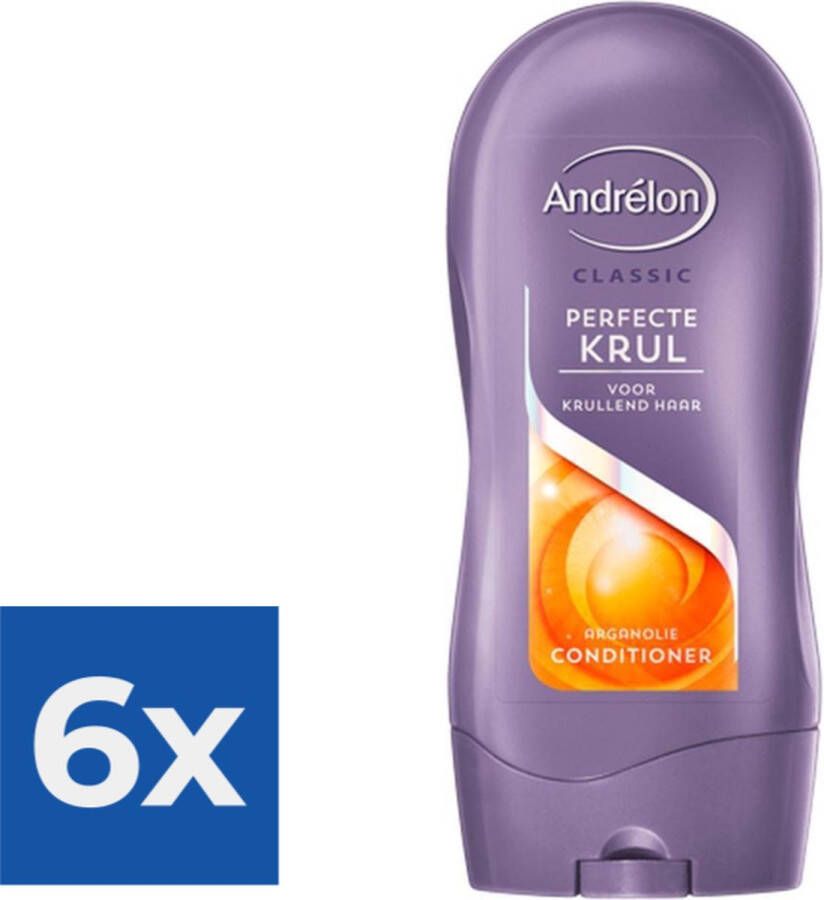 Andrélon Andrelon Perfecte Krul Conditioner Crèmespoeling 300ml Voordeelverpakking 6 stuks