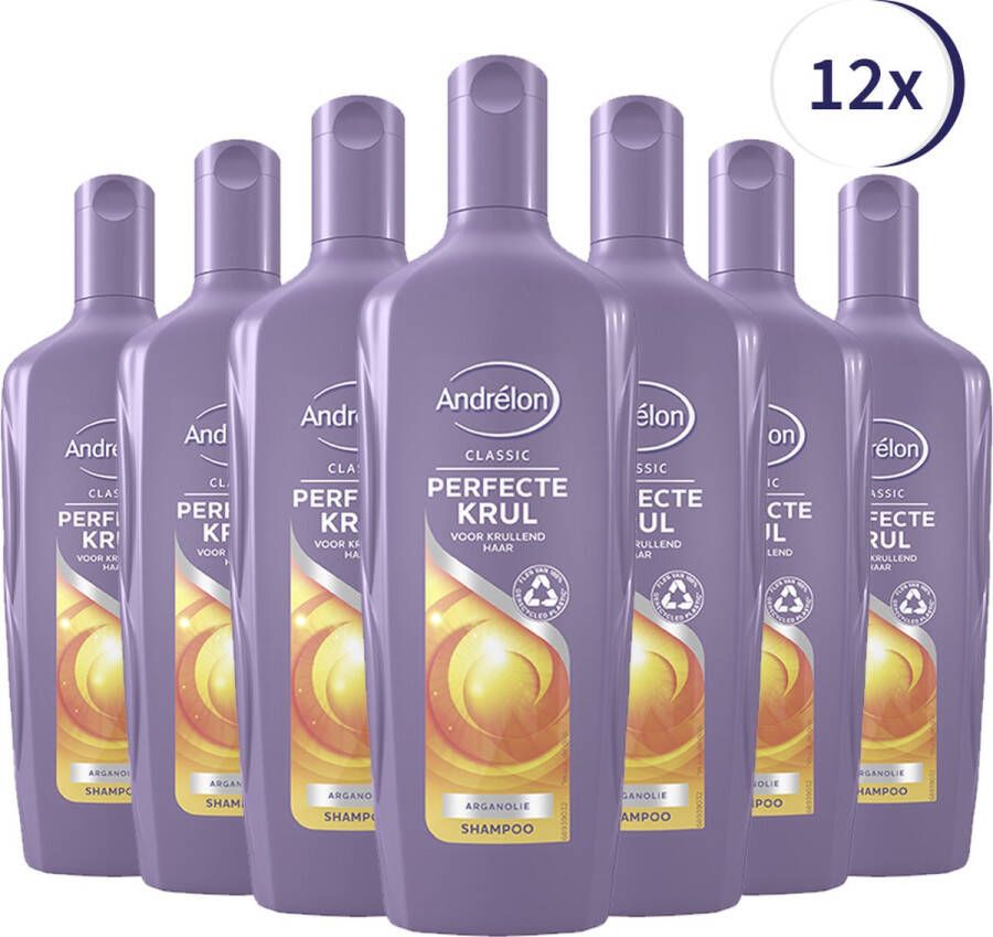 Andrélon Perfecte Krul Shampoo 12 x 300 ml Voordeelverpakking